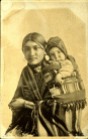This is a woman and child. Postcard 9711. Taken at Medicine Hat, Alberta, before 1907. Courtesy of Peel's Prairie Provinces.